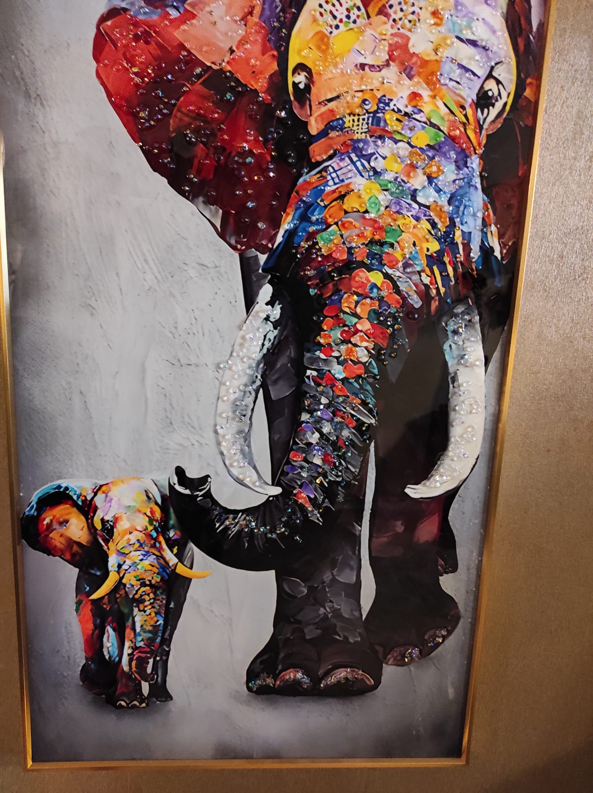 Elefante Hindú (30x40) - Pintura Diamante Cuadrado – Fun At Home Chile