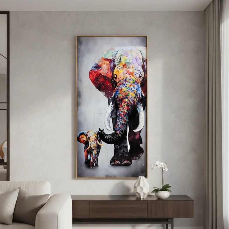 1065E CUADRO PINTURA DIAMANTE 5D ELEFANTES (13)