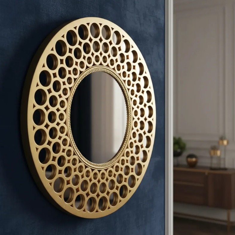 105 ESPEJO CIRCULOS DORADO 60X60 CM (10)