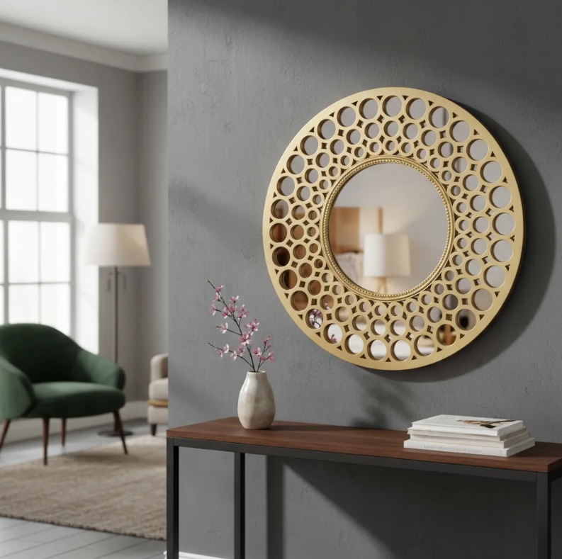 105 ESPEJO CIRCULOS DORADO 60X60 CM (7)