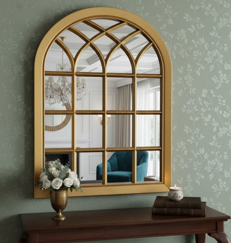 1687-D ESPEJO VENTANA DORADO 71X51X4 CM (6)