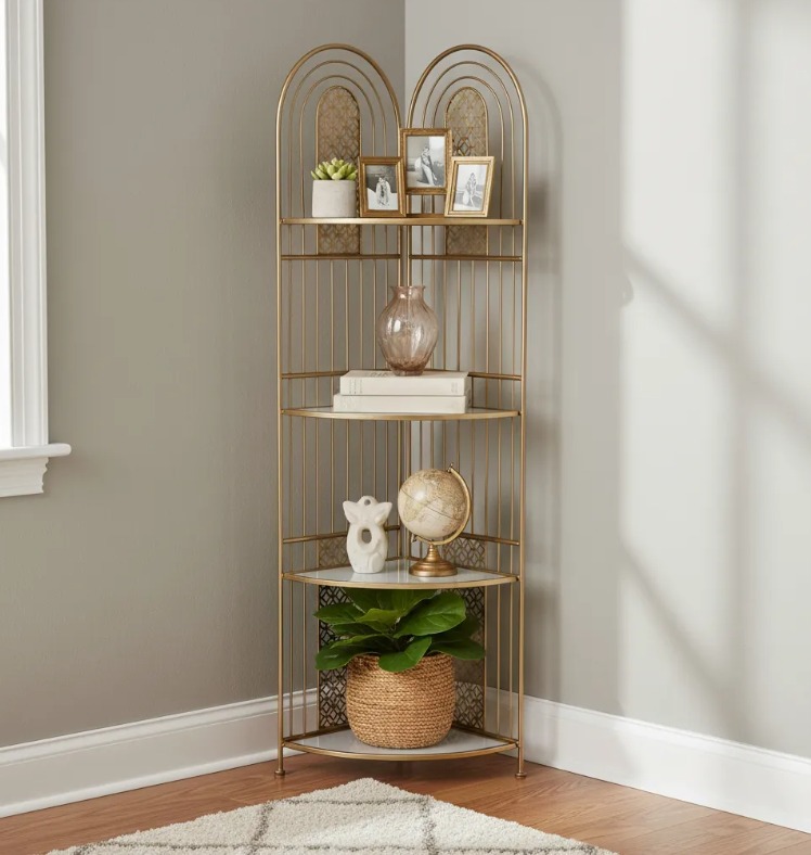 1035 REPISA ESTANTE ESQUINERO METAL DORADO ARABIAN 155X50X30 (9)