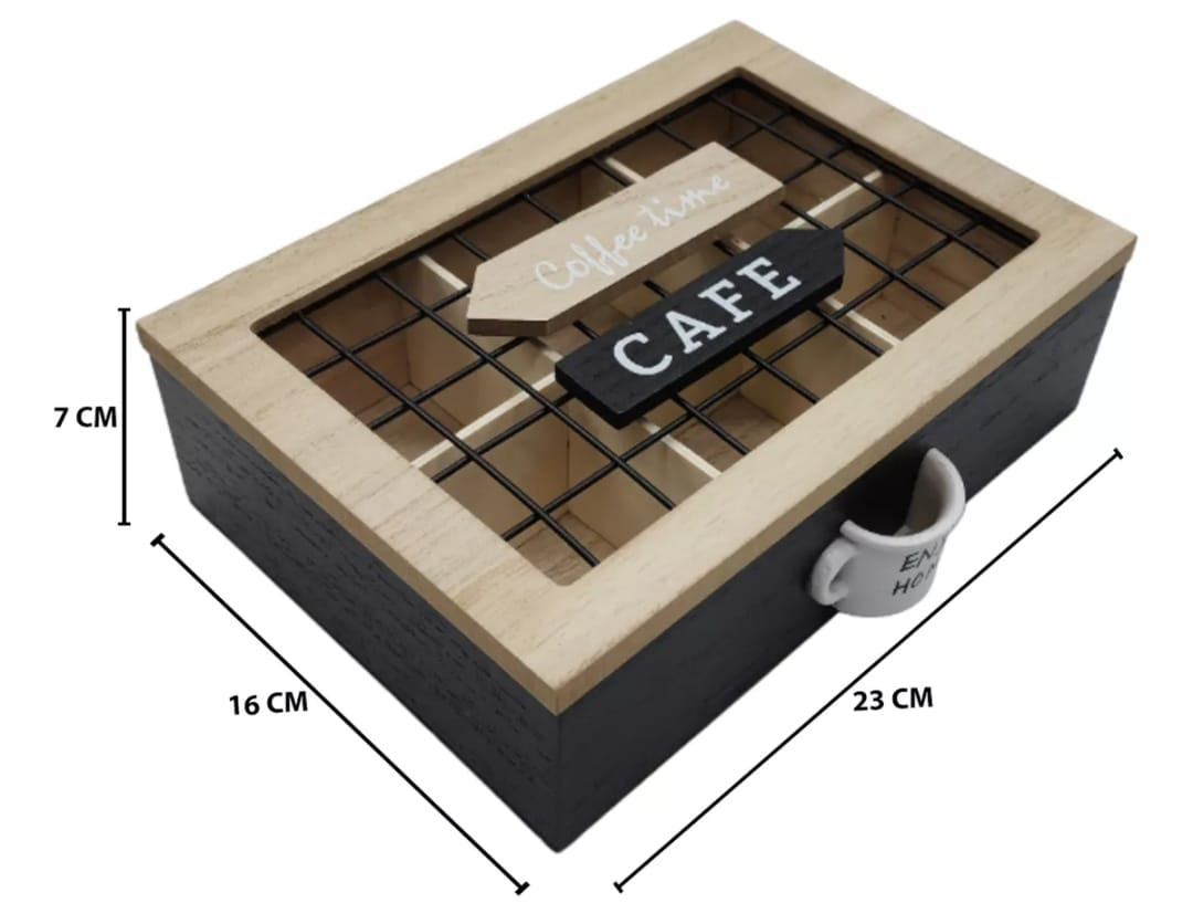 129 CAJA MADERA COFFE TIME PARA SOBRES DE TE 23X16 CM (2)