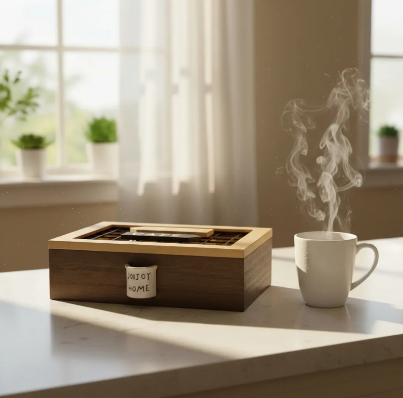 129 CAJA MADERA COFFE TIME PARA SOBRES DE TE 23X16 CM (9)