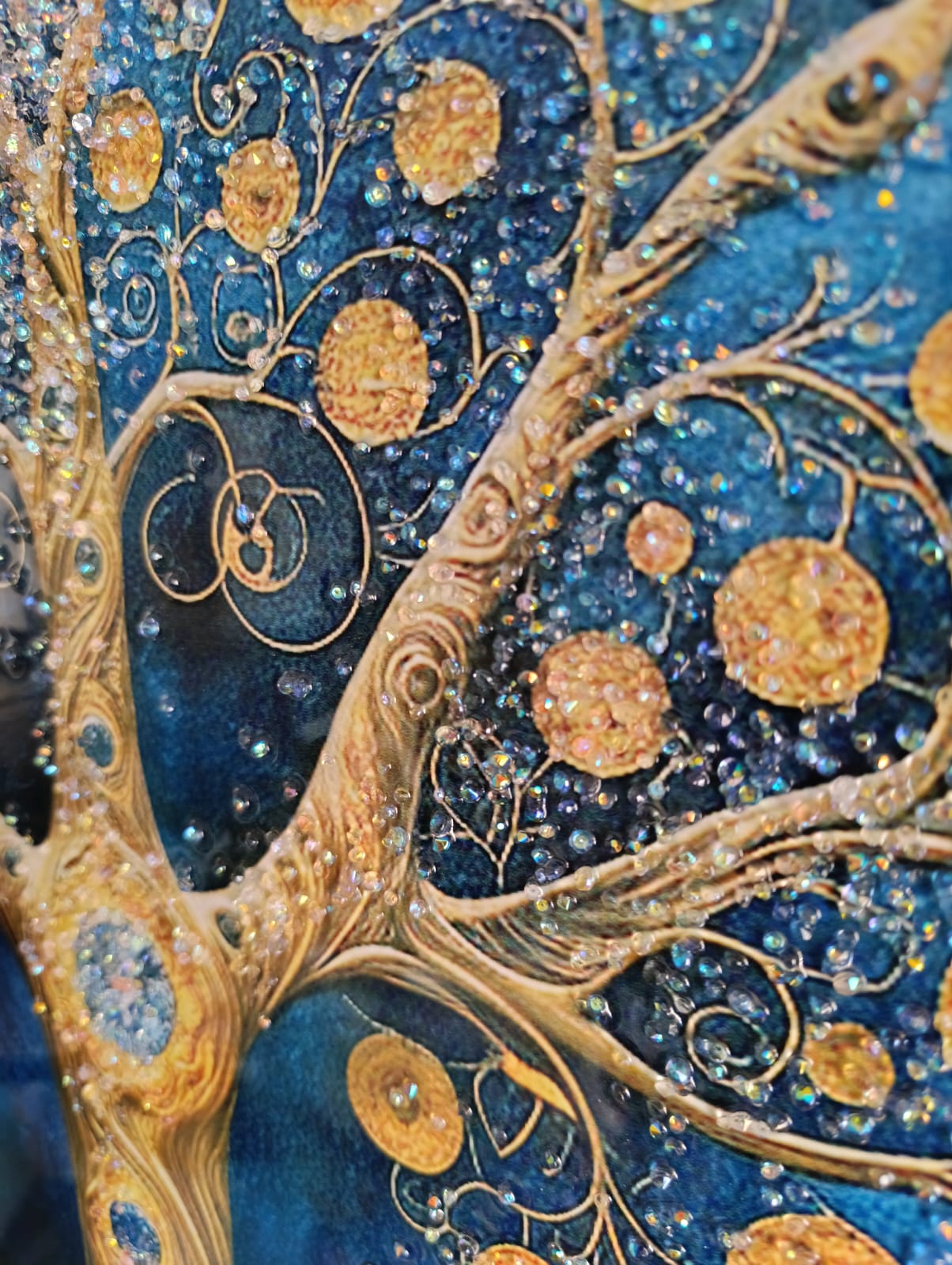 383 CUADRO ARBOL DE LA VIDA MULTICOLOR PINTURA DIAMANTE 80X80X3 CM (1)