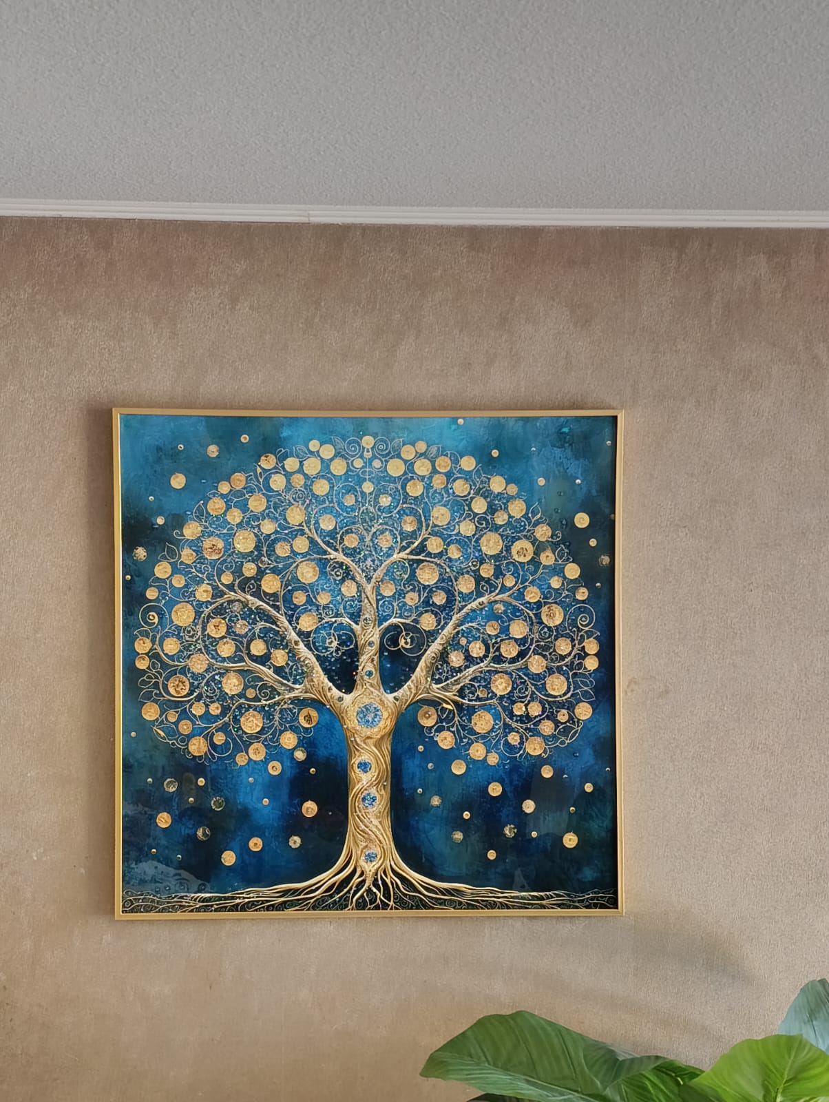 383 CUADRO ARBOL DE LA VIDA MULTICOLOR PINTURA DIAMANTE 80X80X3 CM (7)