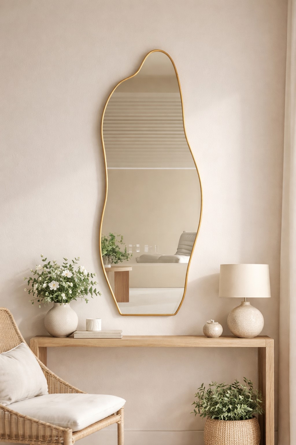 1314 ESPEJO ASIMETRICO PARED DORADO 100X38 CM (5)