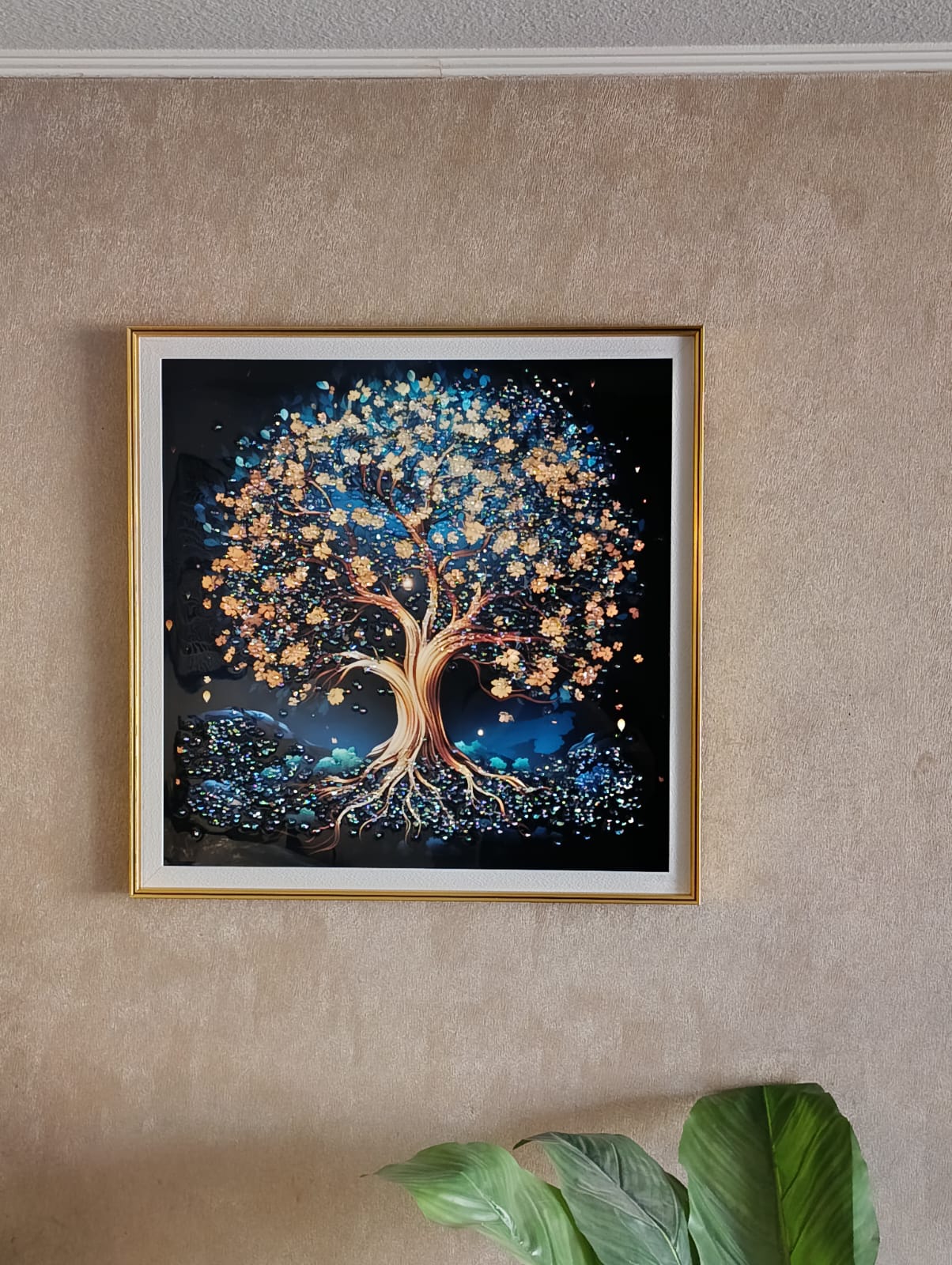 1551 CUADRO ARBOL DE LA VIDA MULTICOLOR PINTURA DIAMANTE 60X60X3 CM (5)