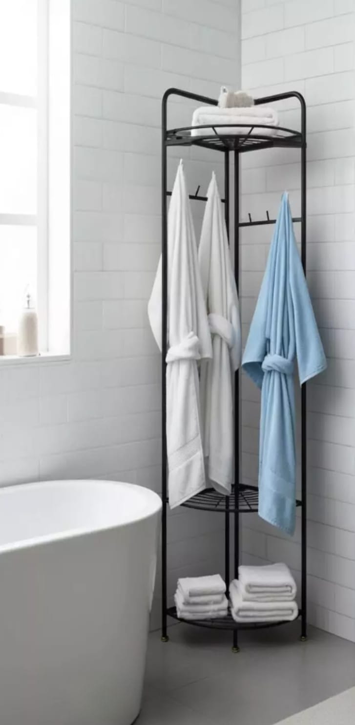 4233 PERCHERO ESQUINERO MULTIFUNCIONAL METAL NEGRO 175 CM (8)